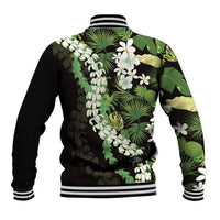 Omaomao Aloha Hawaii Lei Baseball Jacket Tropical Flowers Elegant Vibe LT14 - Polynesian Pride