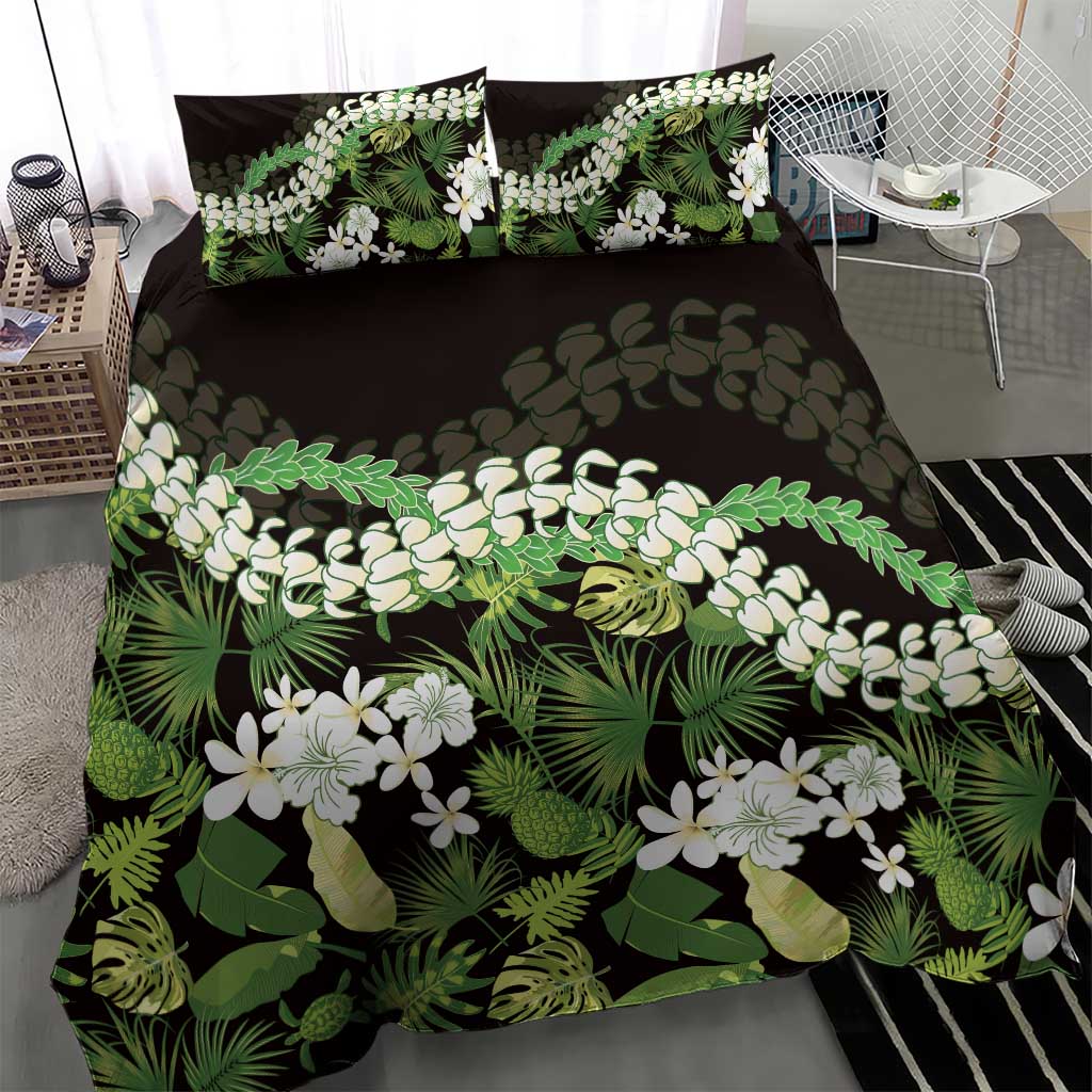 Omaomao Aloha Hawaii Lei Bedding Set Tropical Flowers Elegant Vibe LT14 - Polynesian Pride
