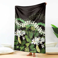 Omaomao Aloha Hawaii Lei Blanket Tropical Flowers Elegant Vibe LT14 - Polynesian Pride