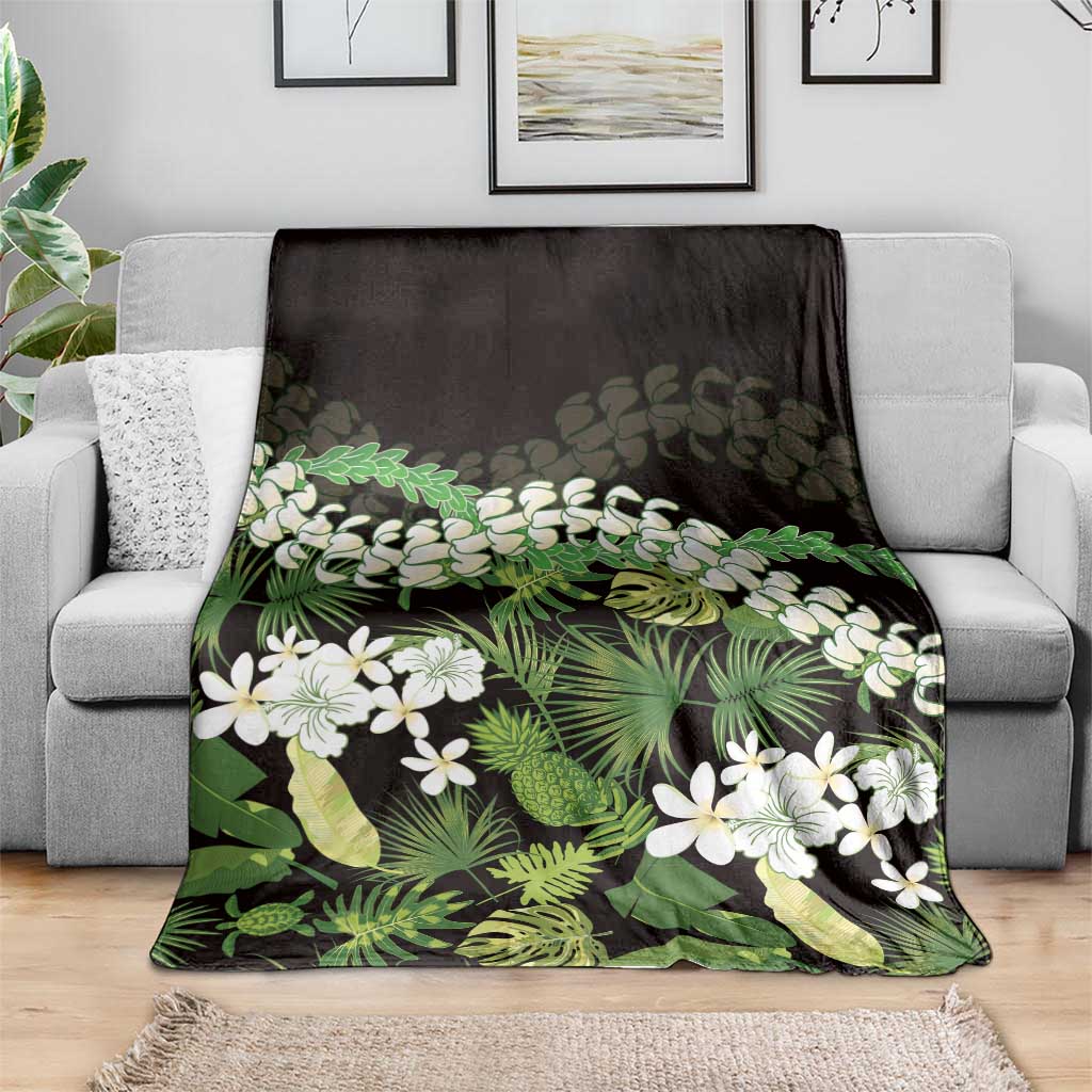Omaomao Aloha Hawaii Lei Blanket Tropical Flowers Elegant Vibe LT14 - Polynesian Pride
