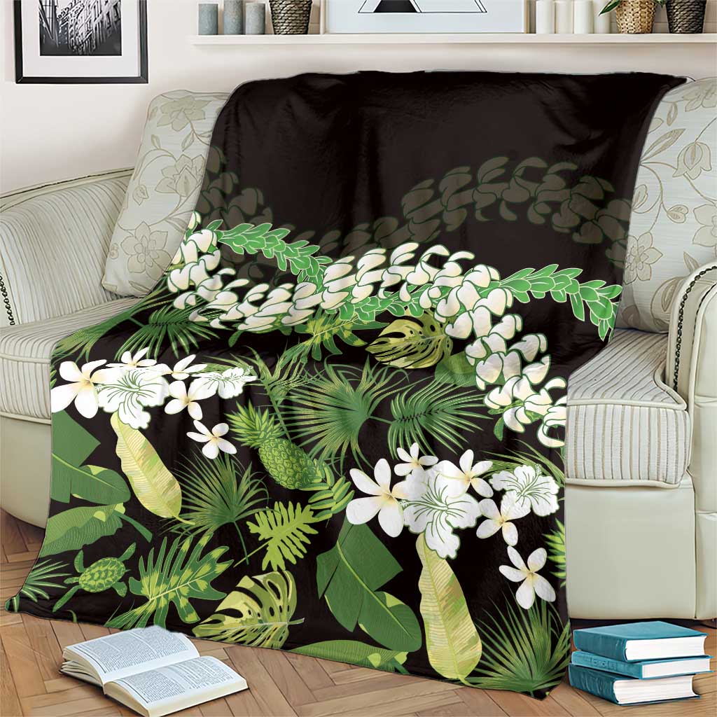 Omaomao Aloha Hawaii Lei Blanket Tropical Flowers Elegant Vibe LT14 - Polynesian Pride