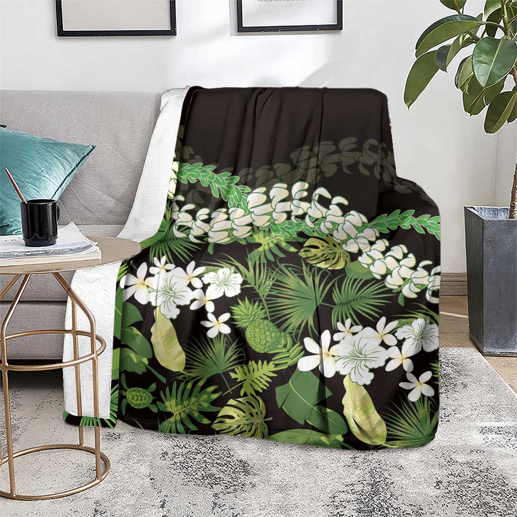 Omaomao Aloha Hawaii Lei Blanket Tropical Flowers Elegant Vibe LT14 - Polynesian Pride