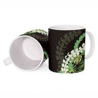 Omaomao Aloha Hawaii Lei Ceramic Mug Tropical Flowers Elegant Vibe LT14 - Polynesian Pride
