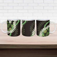 Omaomao Aloha Hawaii Lei Ceramic Mug Tropical Flowers Elegant Vibe LT14 - Polynesian Pride