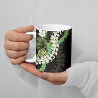 Omaomao Aloha Hawaii Lei Ceramic Mug Tropical Flowers Elegant Vibe LT14 - Polynesian Pride