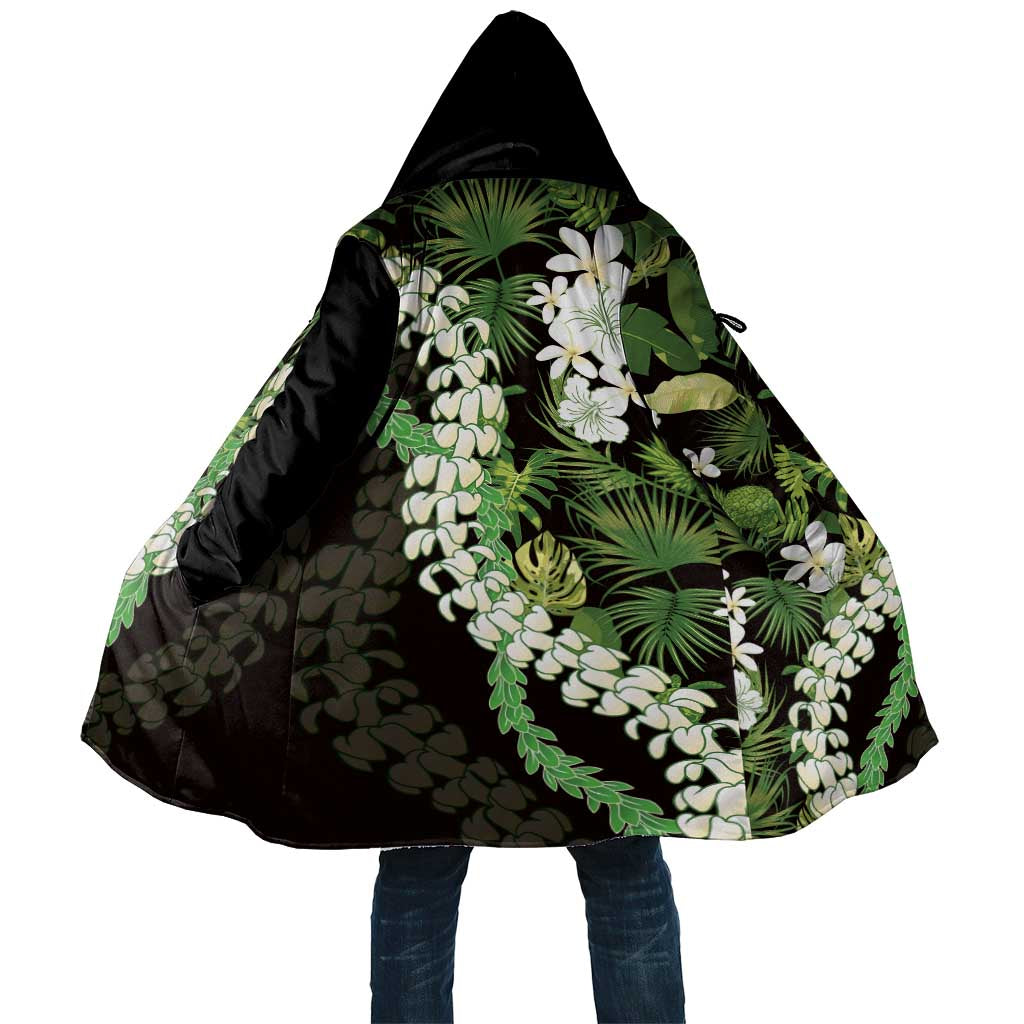 Omaomao Aloha Hawaii Lei Cloak Tropical Flowers Elegant Vibe LT14 Unisex Green - Polynesian Pride