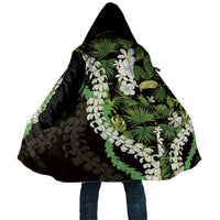 Omaomao Aloha Hawaii Lei Cloak Tropical Flowers Elegant Vibe LT14 Unisex Green - Polynesian Pride