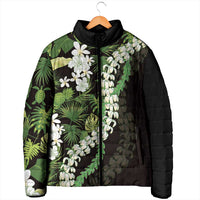 Omaomao Aloha Hawaii Lei Padded Jacket Tropical Flowers Elegant Vibe LT14 - Polynesian Pride