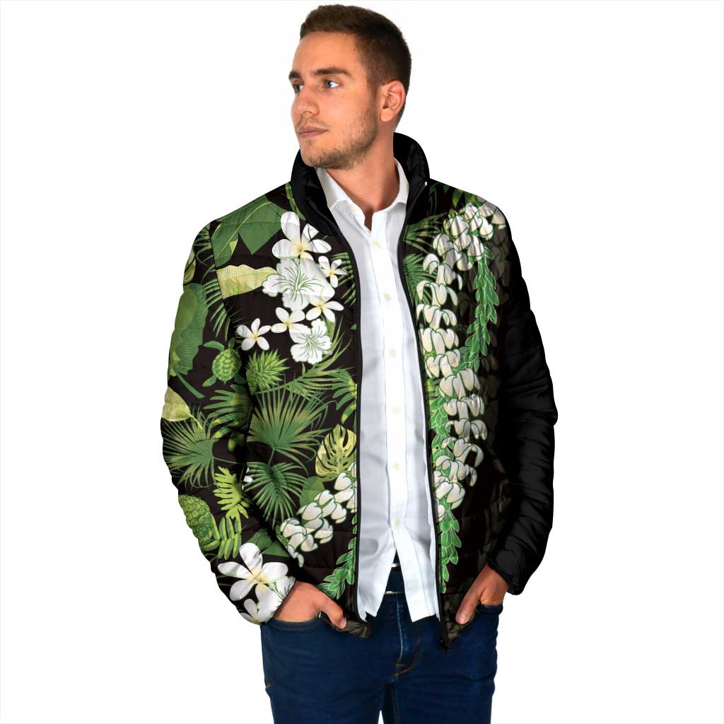 Omaomao Aloha Hawaii Lei Padded Jacket Tropical Flowers Elegant Vibe LT14 - Polynesian Pride