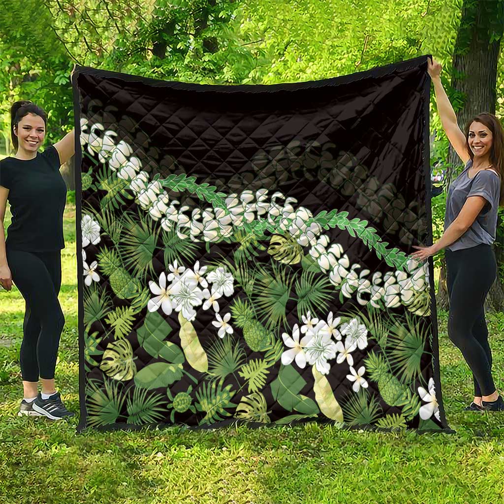 Omaomao Aloha Hawaii Lei Quilt Tropical Flowers Elegant Vibe LT14 - Polynesian Pride