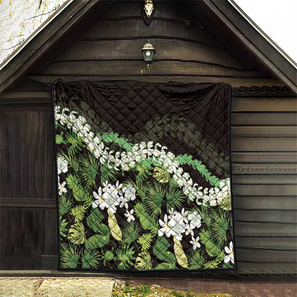 Omaomao Aloha Hawaii Lei Quilt Tropical Flowers Elegant Vibe LT14 - Polynesian Pride
