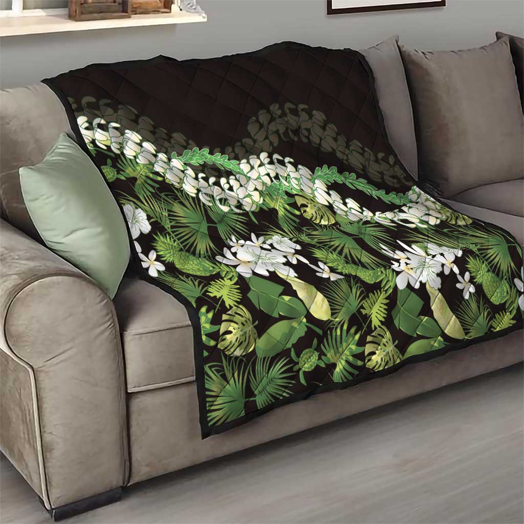 Omaomao Aloha Hawaii Lei Quilt Tropical Flowers Elegant Vibe LT14 - Polynesian Pride