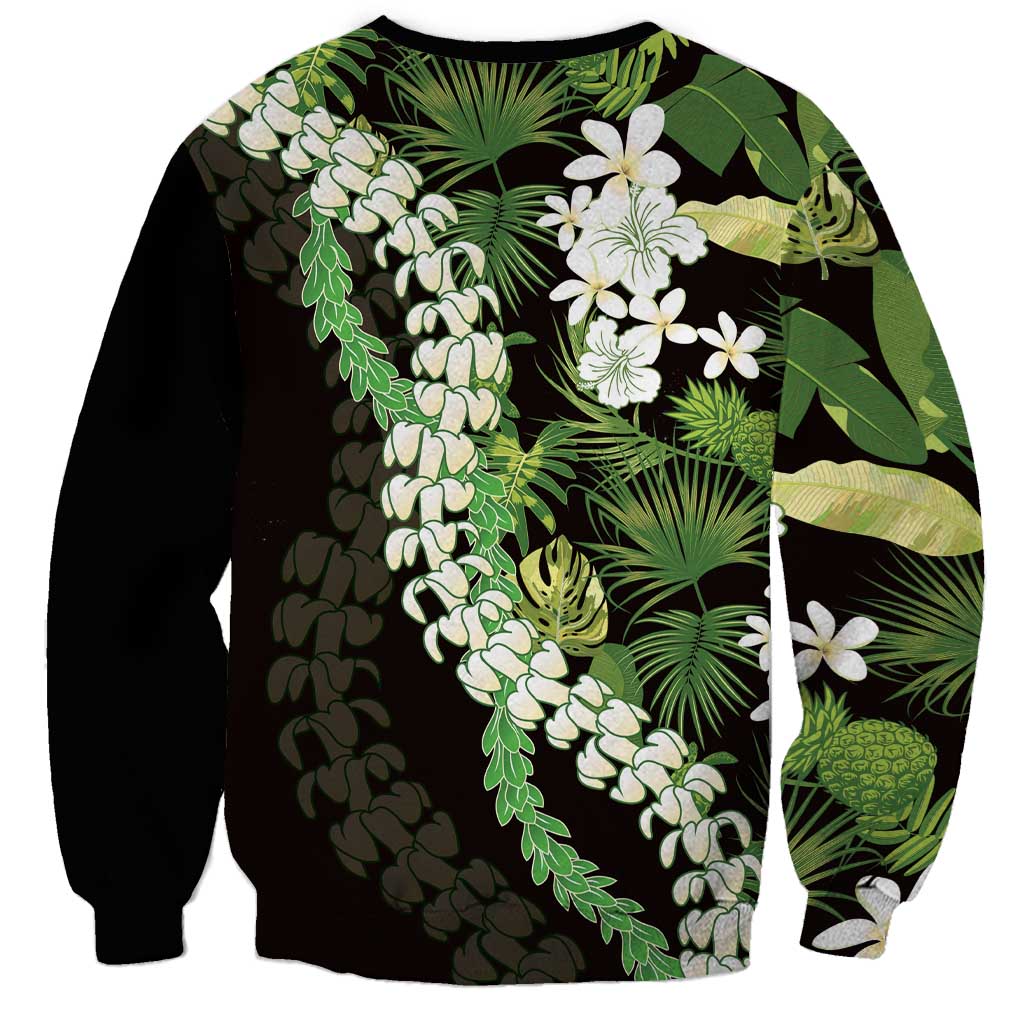 Omaomao Aloha Hawaii Lei Sweatshirt Tropical Flowers Elegant Vibe LT14 - Polynesian Pride