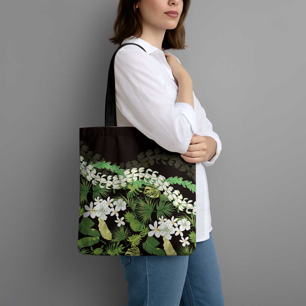 Omaomao Aloha Hawaii Lei Tote Bag Tropical Flowers Elegant Vibe LT14 - Polynesian Pride