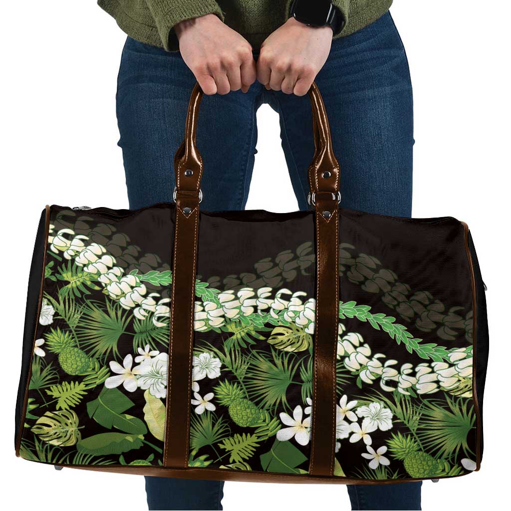Omaomao Aloha Hawaii Lei Travel Bag Tropical Flowers Elegant Vibe LT14 Green - Polynesian Pride