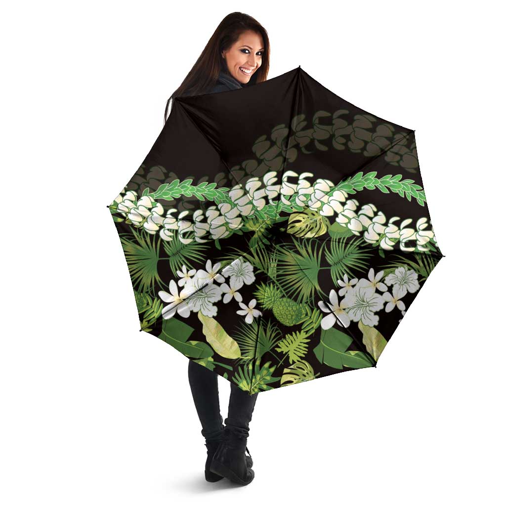 Omaomao Aloha Hawaii Lei Umbrella Tropical Flowers Elegant Vibe LT14 - Polynesian Pride