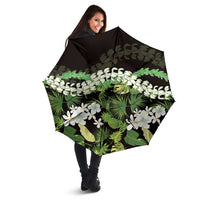 Omaomao Aloha Hawaii Lei Umbrella Tropical Flowers Elegant Vibe LT14 - Polynesian Pride
