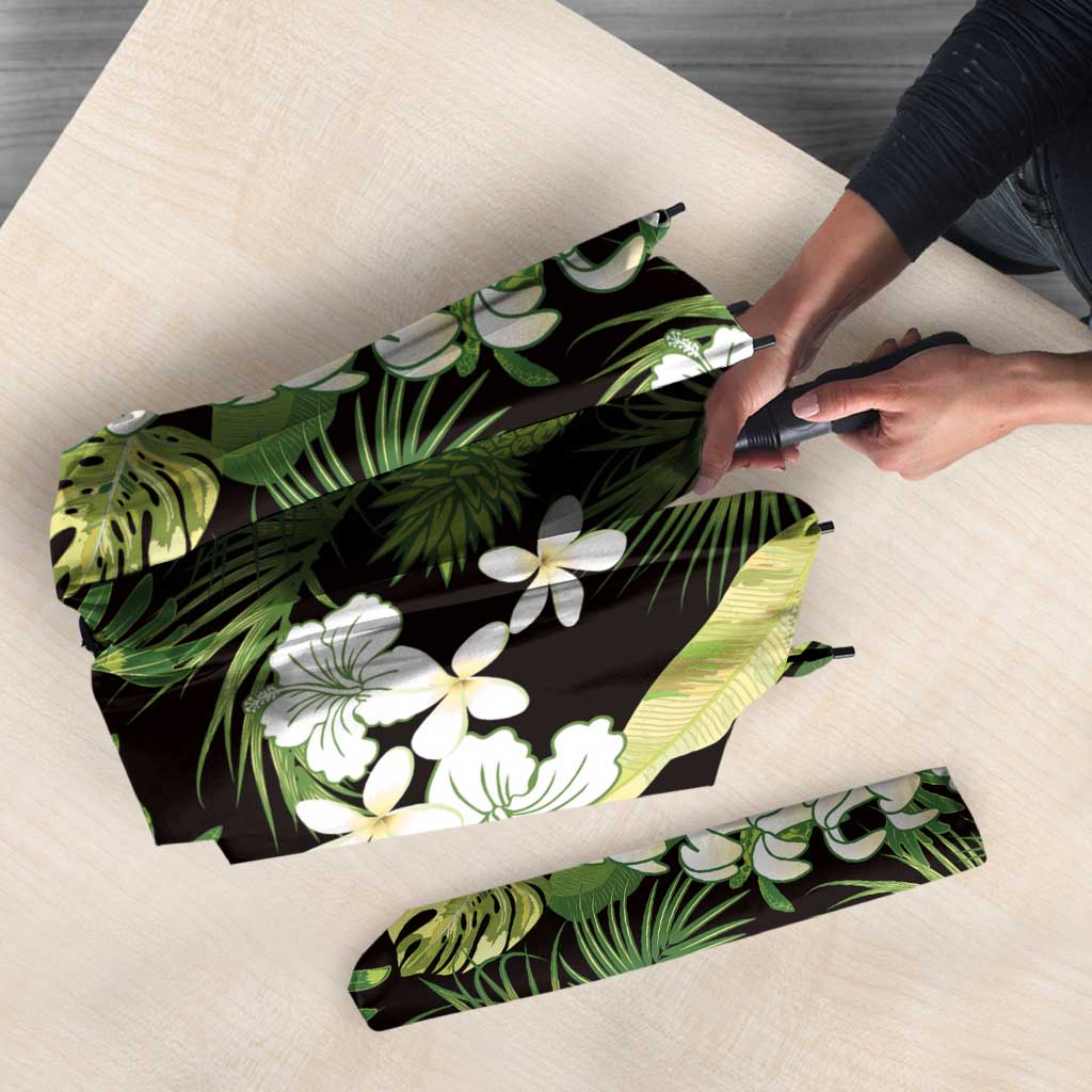 Omaomao Aloha Hawaii Lei Umbrella Tropical Flowers Elegant Vibe LT14 - Polynesian Pride