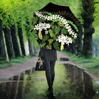 Omaomao Aloha Hawaii Lei Umbrella Tropical Flowers Elegant Vibe LT14 - Polynesian Pride