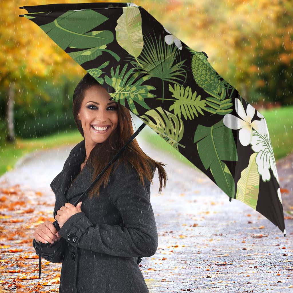 Omaomao Aloha Hawaii Lei Umbrella Tropical Flowers Elegant Vibe LT14 - Polynesian Pride