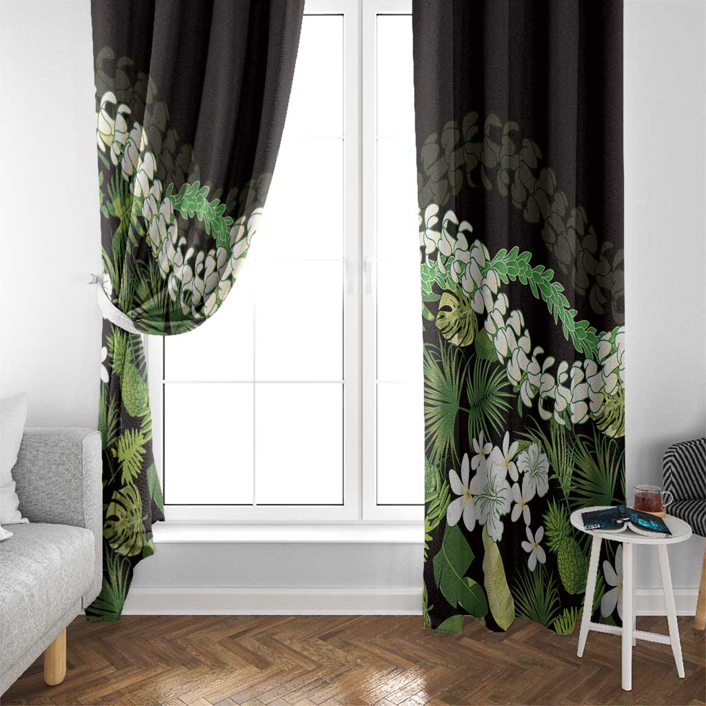 Omaomao Aloha Hawaii Lei Window Curtain Tropical Flowers Elegant Vibe LT14 - Polynesian Pride