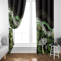 Omaomao Aloha Hawaii Lei Window Curtain Tropical Flowers Elegant Vibe LT14 - Polynesian Pride