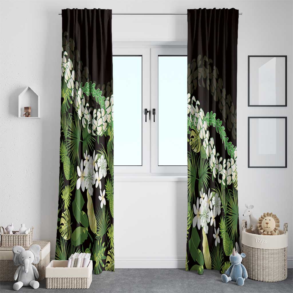 Omaomao Aloha Hawaii Lei Window Curtain Tropical Flowers Elegant Vibe LT14 - Polynesian Pride