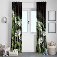 Omaomao Aloha Hawaii Lei Window Curtain Tropical Flowers Elegant Vibe LT14 - Polynesian Pride