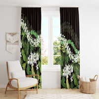 Omaomao Aloha Hawaii Lei Window Curtain Tropical Flowers Elegant Vibe LT14 - Polynesian Pride