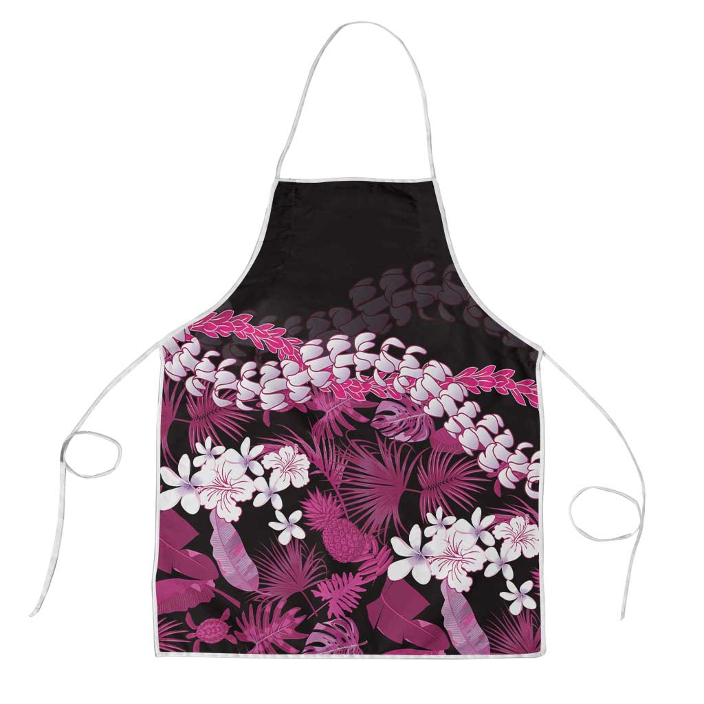 Akala Aloha Hawaii Lei Apron Tropical Flowers Elegant Vibe LT14 Pink - Polynesian Pride