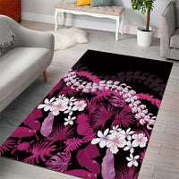 Akala Aloha Hawaii Lei Area Rug Tropical Flowers Elegant Vibe LT14 - Polynesian Pride
