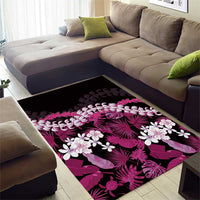 Akala Aloha Hawaii Lei Area Rug Tropical Flowers Elegant Vibe LT14 - Polynesian Pride