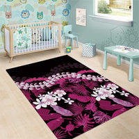 Akala Aloha Hawaii Lei Area Rug Tropical Flowers Elegant Vibe LT14 - Polynesian Pride