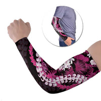 Akala Aloha Hawaii Lei Arm Sleeves Tropical Flowers Elegant Vibe LT14 Set of 2 Pink - Polynesian Pride