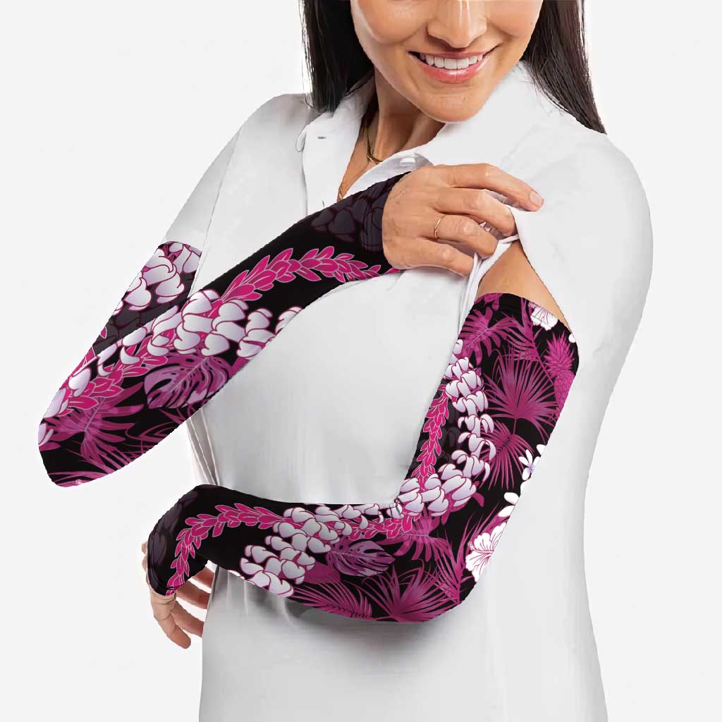 Akala Aloha Hawaii Lei Arm Sleeves Tropical Flowers Elegant Vibe LT14 - Polynesian Pride