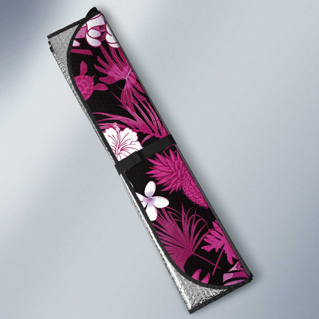 Akala Aloha Hawaii Lei Auto Sun Shade Tropical Flowers Elegant Vibe LT14 - Polynesian Pride