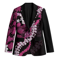 Akala Aloha Hawaii Lei Blazer Tropical Flowers Elegant Vibe LT14 Unisex Pink - Polynesian Pride