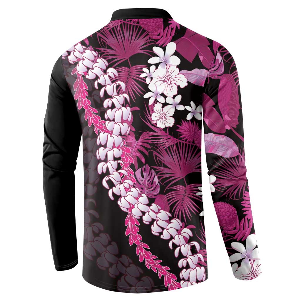 Akala Aloha Hawaii Lei Button Sweatshirt Tropical Flowers Elegant Vibe LT14 - Polynesian Pride