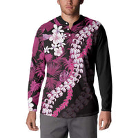 Akala Aloha Hawaii Lei Button Sweatshirt Tropical Flowers Elegant Vibe LT14 - Polynesian Pride