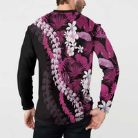 Akala Aloha Hawaii Lei Button Sweatshirt Tropical Flowers Elegant Vibe LT14 - Polynesian Pride