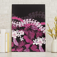 Akala Aloha Hawaii Lei Canvas Wall Art Tropical Flowers Elegant Vibe LT14 Without Frame Pink - Polynesian Pride