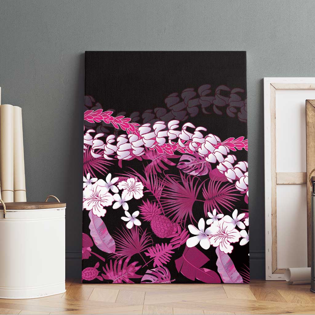 Akala Aloha Hawaii Lei Canvas Wall Art Tropical Flowers Elegant Vibe LT14 - Polynesian Pride
