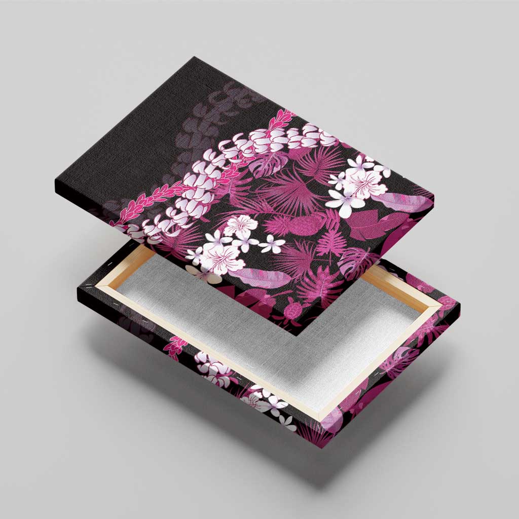 Akala Aloha Hawaii Lei Canvas Wall Art Tropical Flowers Elegant Vibe LT14 - Polynesian Pride