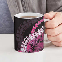 Akala Aloha Hawaii Lei Ceramic Mug Tropical Flowers Elegant Vibe LT14 - Polynesian Pride