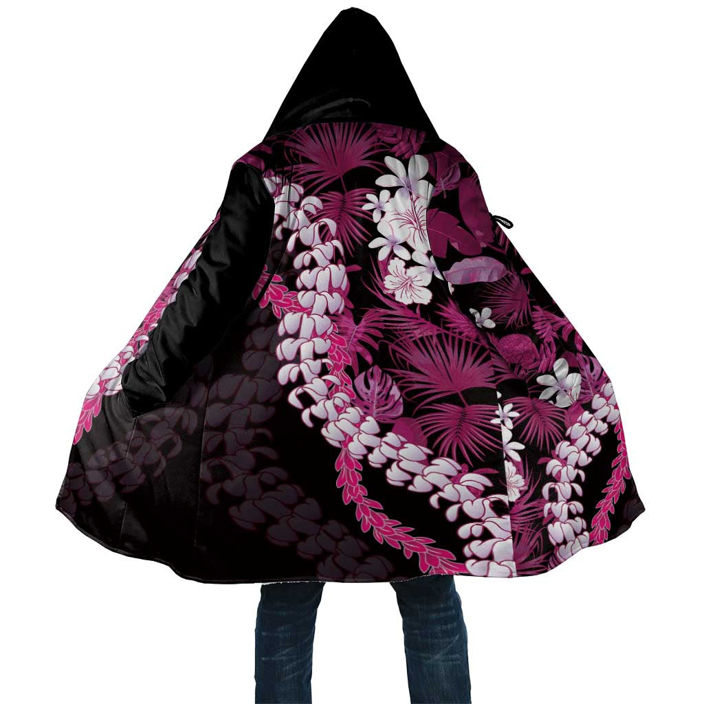 Akala Aloha Hawaii Lei Cloak Tropical Flowers Elegant Vibe LT14 Unisex Pink - Polynesian Pride