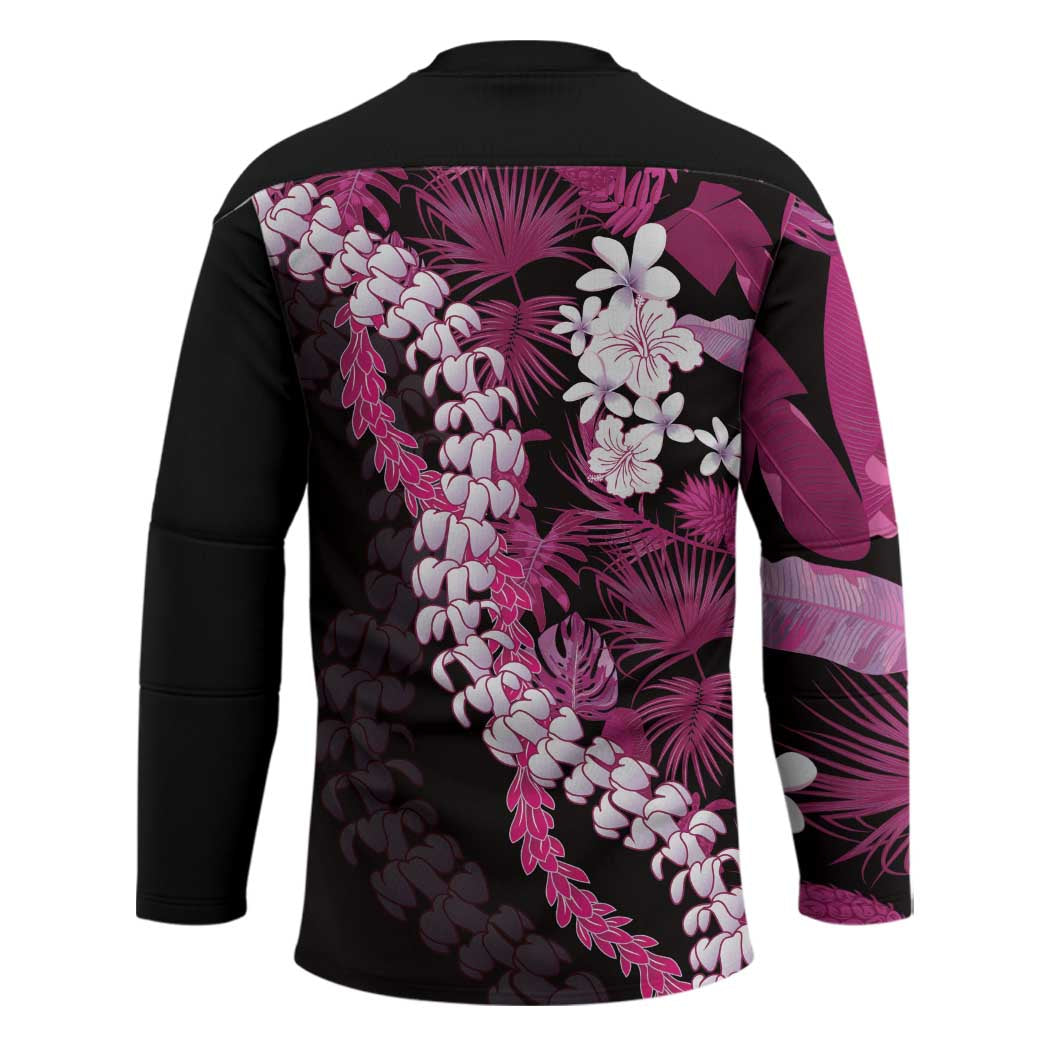 Akala Aloha Hawaii Lei Hockey Jersey Tropical Flowers Elegant Vibe LT14 - Polynesian Pride