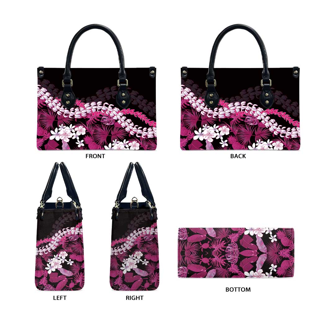 Akala Aloha Hawaii Lei Leather Bag Tropical Flowers Elegant Vibe LT14 - Polynesian Pride