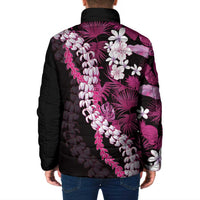 Akala Aloha Hawaii Lei Padded Jacket Tropical Flowers Elegant Vibe LT14 - Polynesian Pride