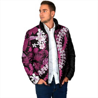 Akala Aloha Hawaii Lei Padded Jacket Tropical Flowers Elegant Vibe LT14 - Polynesian Pride