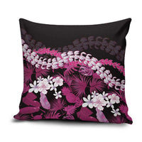 Akala Aloha Hawaii Lei Pillow Cover Tropical Flowers Elegant Vibe LT14 Pink - Polynesian Pride